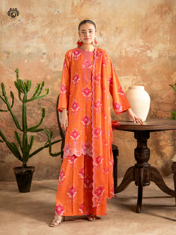 3 PC UN-STITCHED (SHIRT TROUSER & DUPPATA) GZI2525A11